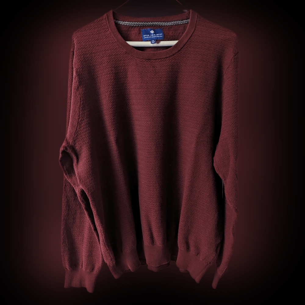Ryan Seacrest Sweater 2XL Maroon